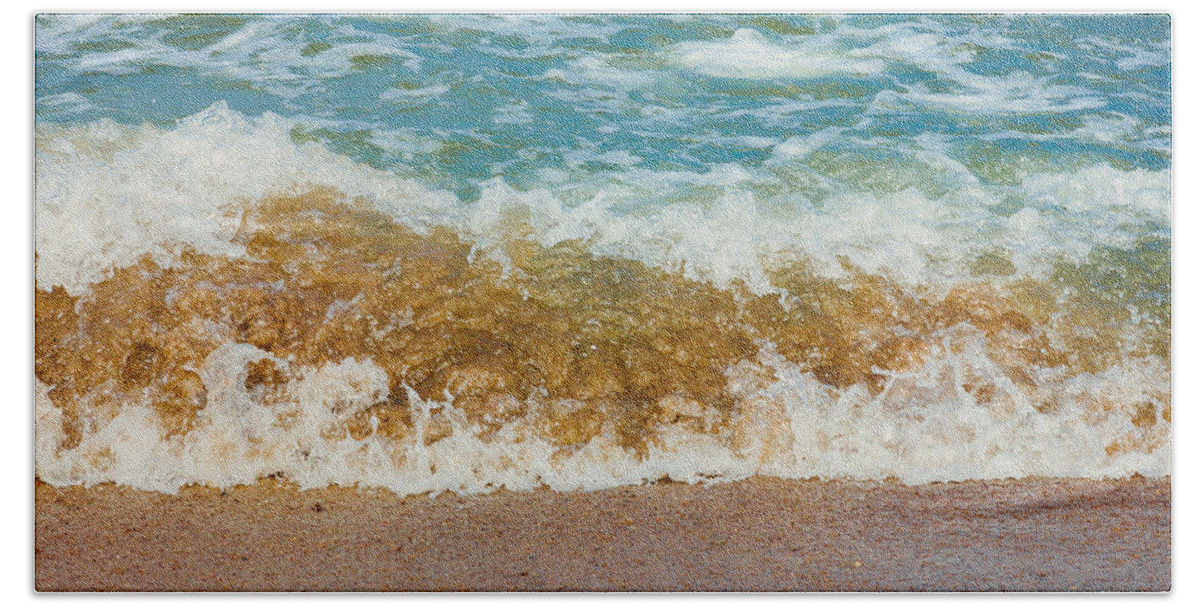Wave Beach Towel featuring the photograph Blue Wave by Pati Photography