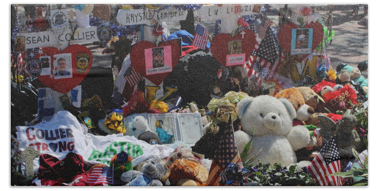 Boston Strong Beach Sheet featuring the photograph Boston Strong 2 by Jeff Heimlich