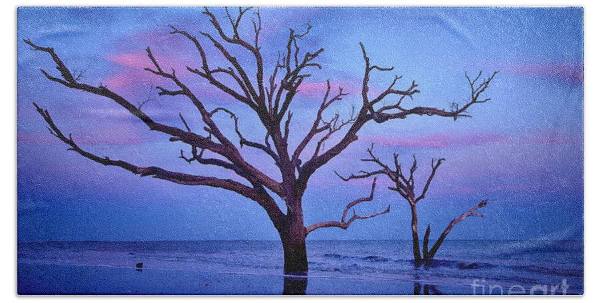 Botany Bay Beach Towel featuring the photograph Botany Bay Sunset 2 by Carrie Cranwill