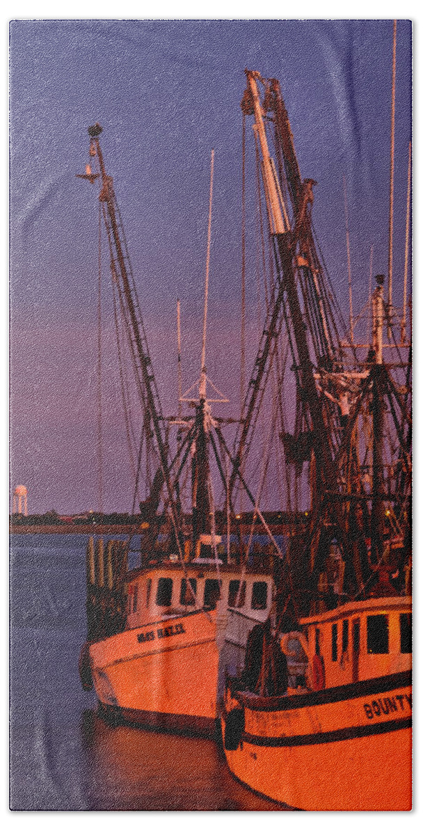 Fishing Boats Beach Towel featuring the photograph Bounty by Diana Powell