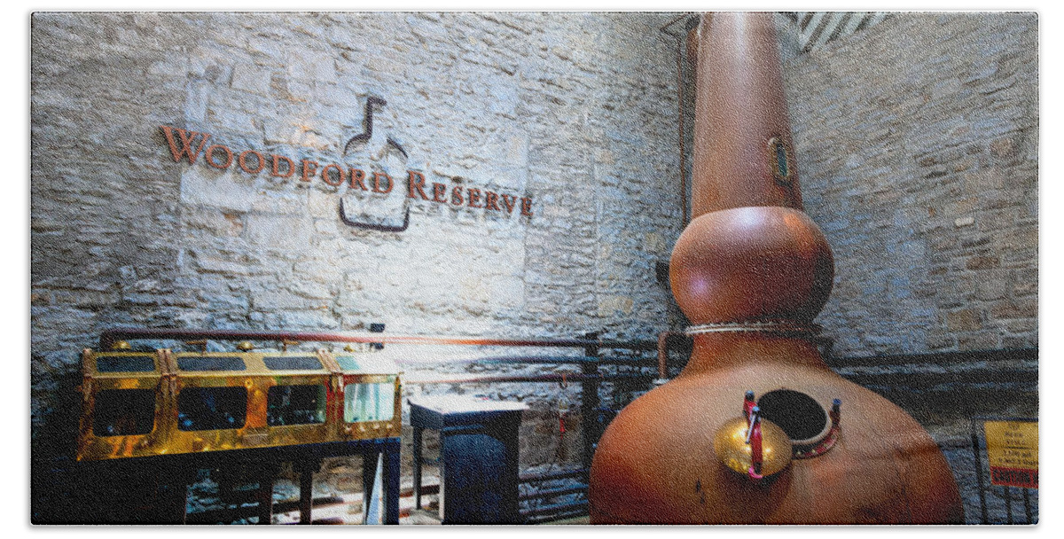 Distillery Beach Sheet featuring the photograph Bourbon distillery by Alexey Stiop