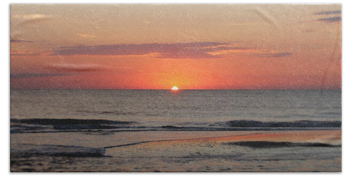 Sunrise Beach Towel featuring the photograph Break of Dawn by Robert Banach