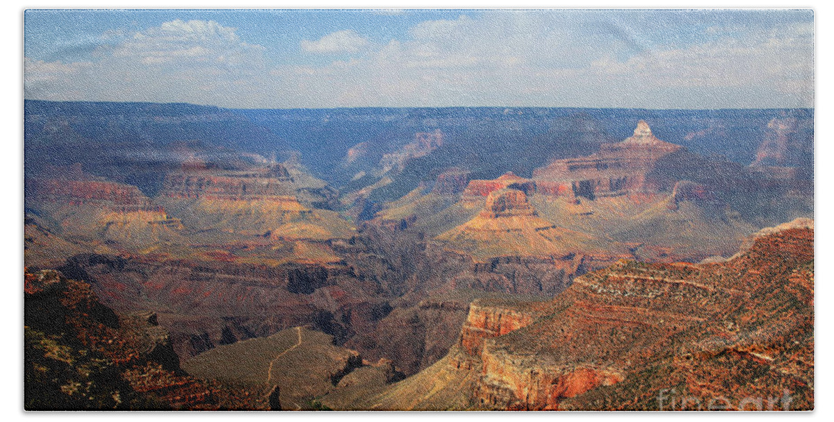 Grand Canyon Beach Towel featuring the photograph Bright Angel Trail Grand Canyon National Park by Jemmy Archer