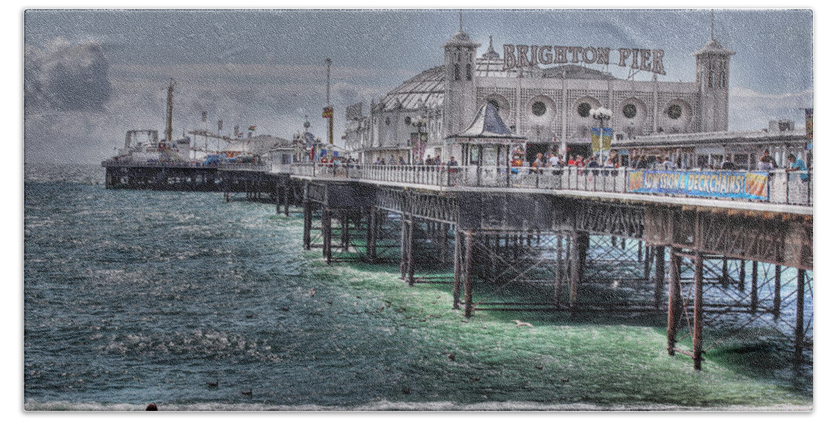 Brighton Pier Beach Towel featuring the photograph Brighton Pier by Jasna Buncic