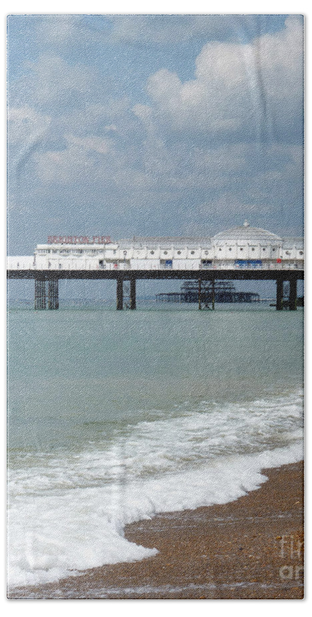 Brighton Beach Towel featuring the photograph Brighton Pier, Sussex, England by Phil Banks