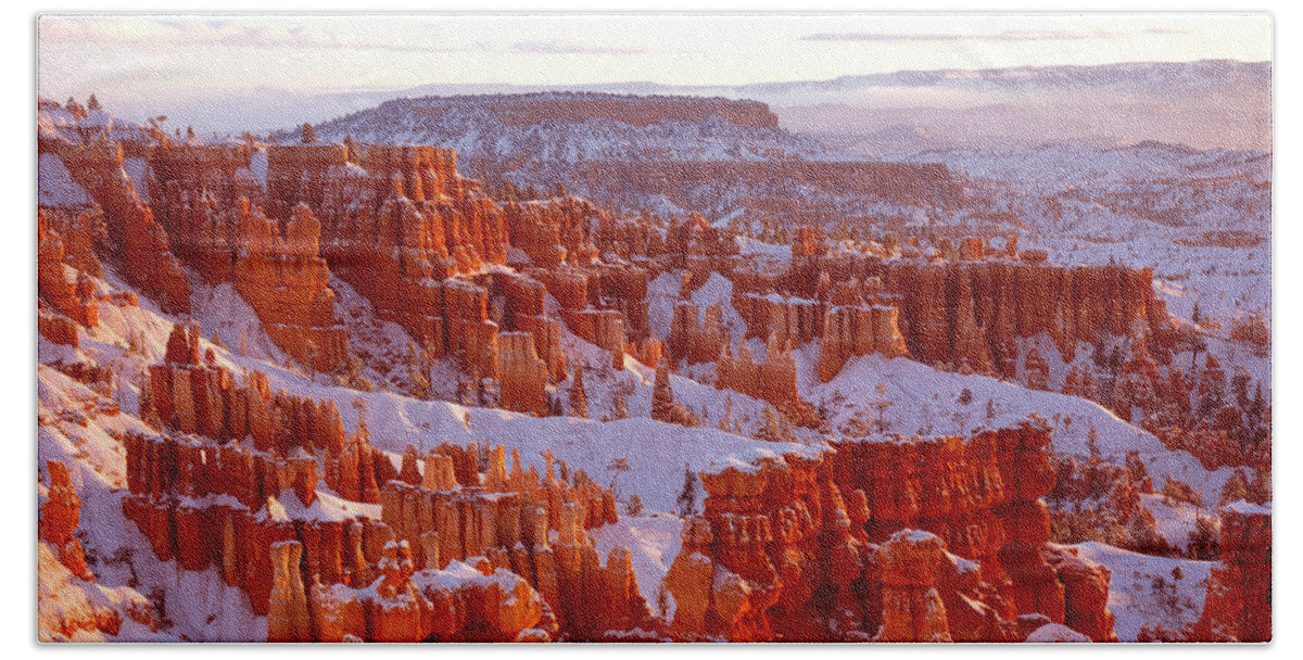 Landscape Beach Towel featuring the photograph Bryce Canyon - 11 by Benedict Heekwan Yang
