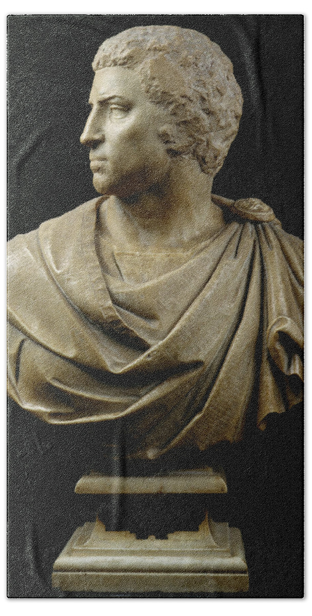 Bust Of Brutus Beach Towel featuring the photograph Bust Of Brutus by Michelangelo Buonarroti