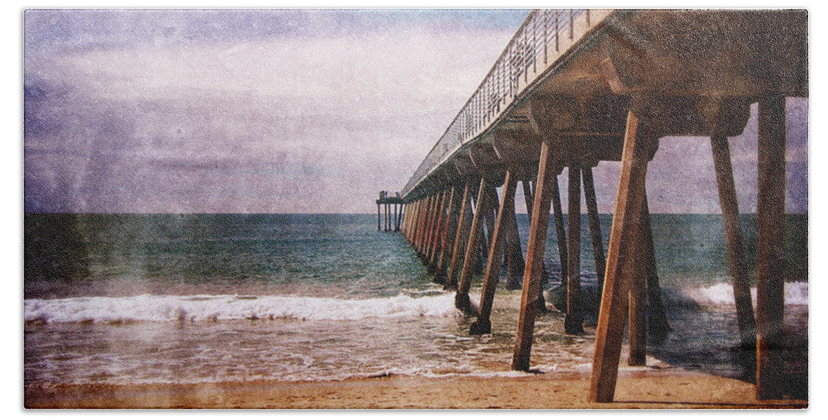 California Beach Towel featuring the photograph California Pacific Ocean Pier by Phil Perkins