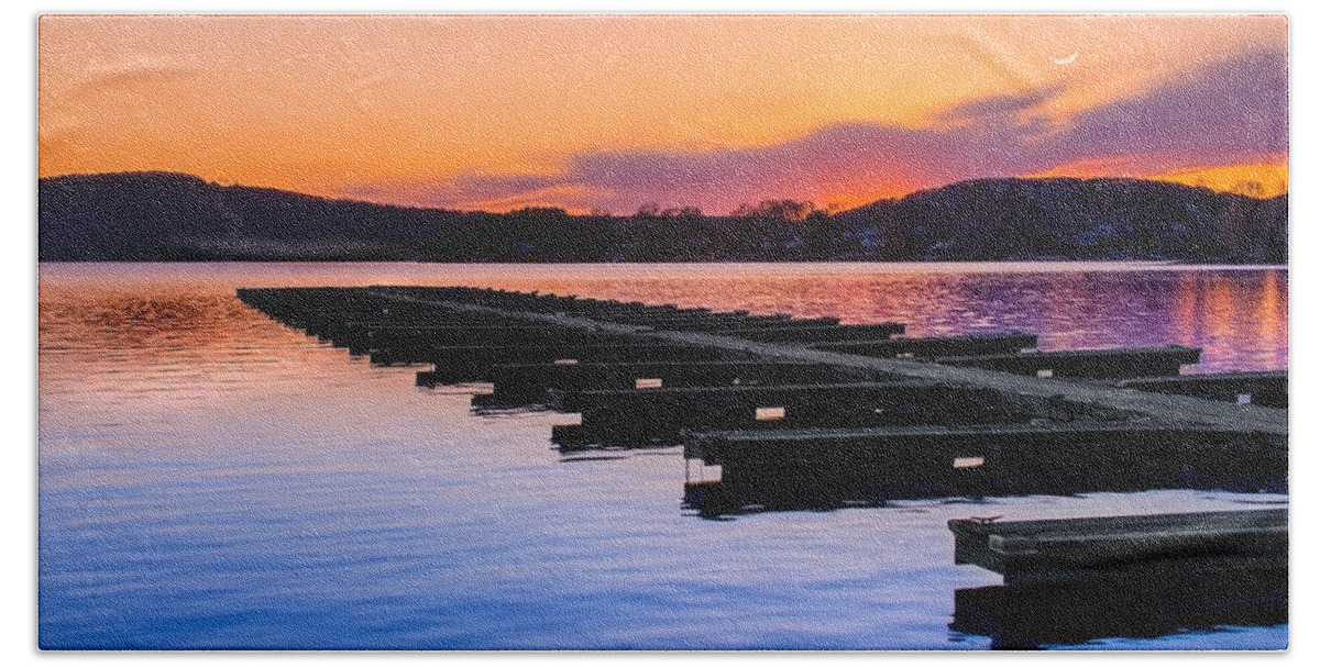 Candlewood Lake Beach Sheet featuring the photograph Candlewood Lake by Bill Wakeley