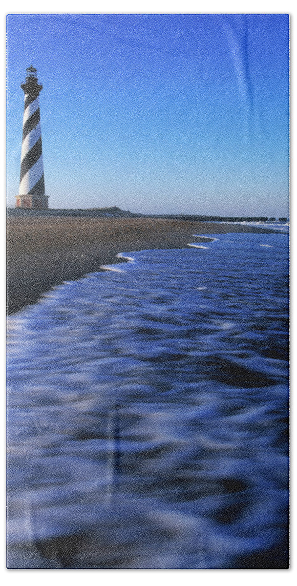 Photography Beach Towel featuring the photograph Cape Hatteras Lighthouse On The Coast by Panoramic Images
