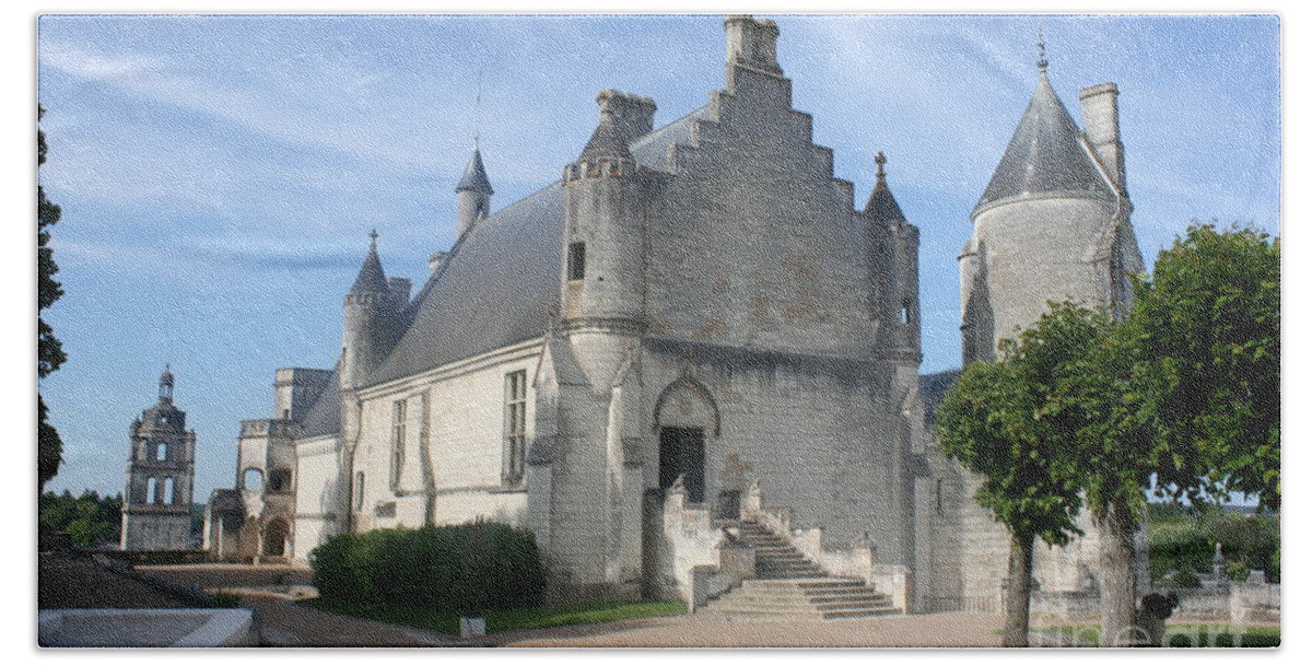 Castle Beach Towel featuring the photograph Castle Loches - France #2 by Christiane Schulze Art And Photography