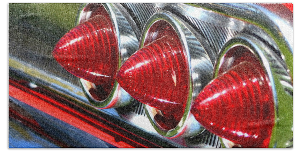 Stoplights Beach Towel featuring the photograph Chevy-1 by Dean Ferreira