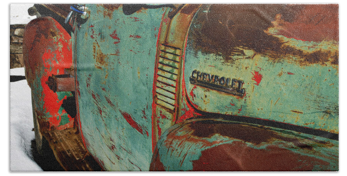 Chevy Beach Towel featuring the photograph Arroyo Seco Chevy by Gia Marie Houck