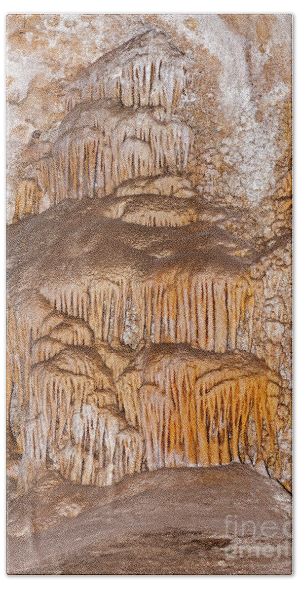 Carlsbad Beach Towel featuring the photograph ChineseTheater Carlsbad Caverns National Park by Fred Stearns