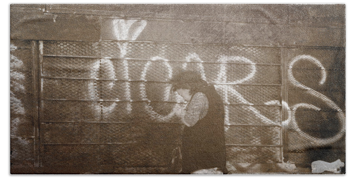 Grunge Beach Towel featuring the photograph Cigars Only by Spencer Hughes