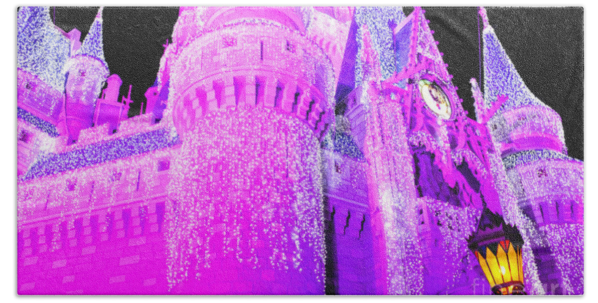 Cinderella Beach Towel featuring the photograph Cinderella's Castle by Jonas Luis