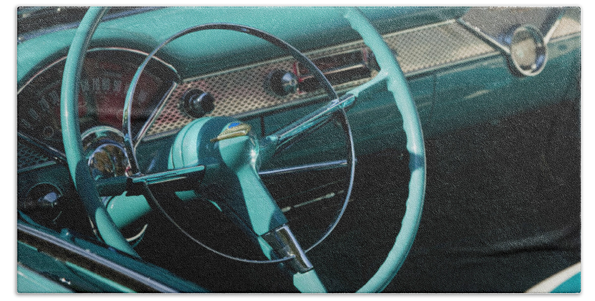 Automobile Beach Towel featuring the photograph Classic Chevrolet Bel Air by Theresa Tahara