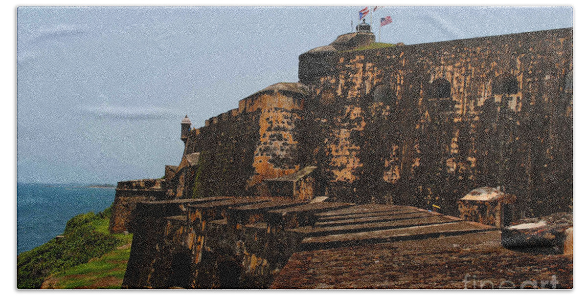 Architecture Beach Sheet featuring the photograph Classic El Morro by George D Gordon III
