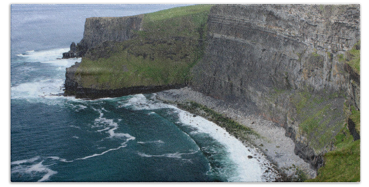 Ireland Beach Towel featuring the photograph Cliffs of Moher View by Aidan Moran