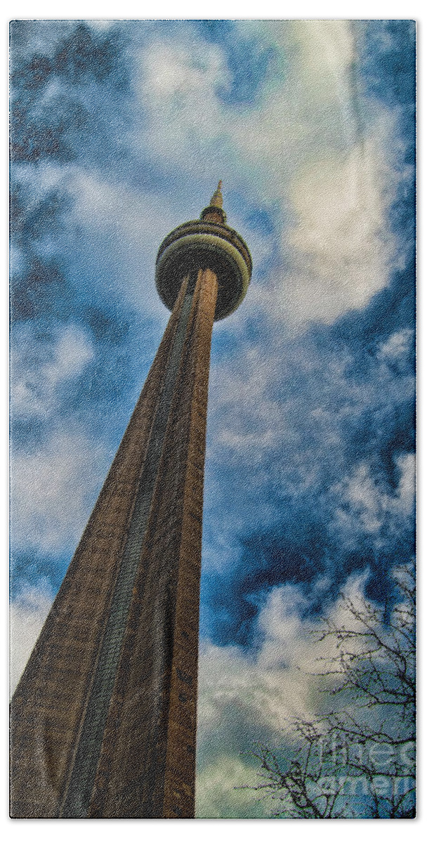 Cn Tower Beach Sheet featuring the photograph CN Tower by Bianca Nadeau