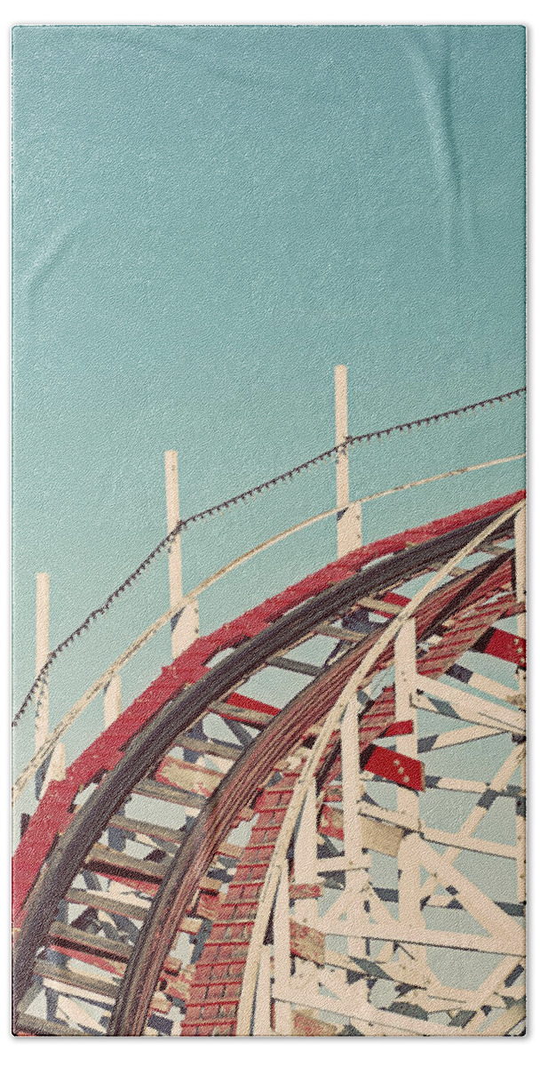 Roller Coaster Beach Sheet featuring the photograph Coast - California Coaster by Melanie Alexandra Price