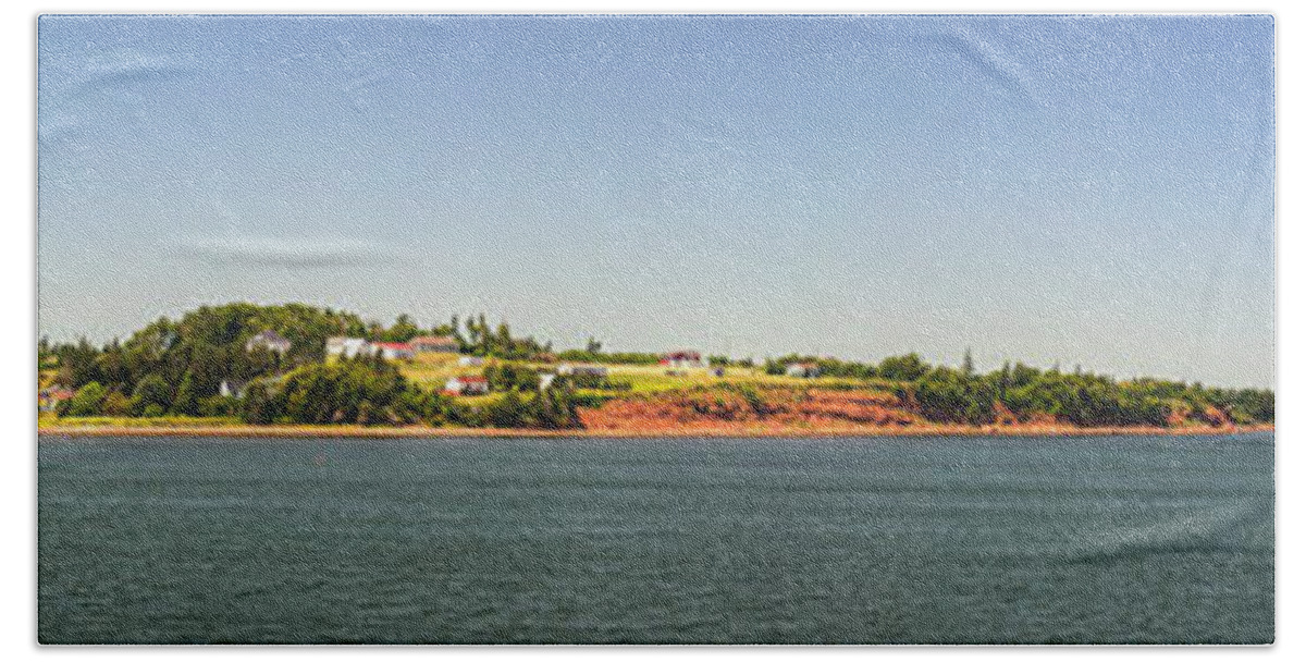 Pei Beach Towel featuring the photograph Coastal view of Prince Edward Island Canada by Elena Elisseeva