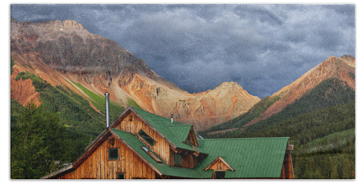 Colorado Beach Sheet featuring the photograph Colorado Mountain Home by Darren White