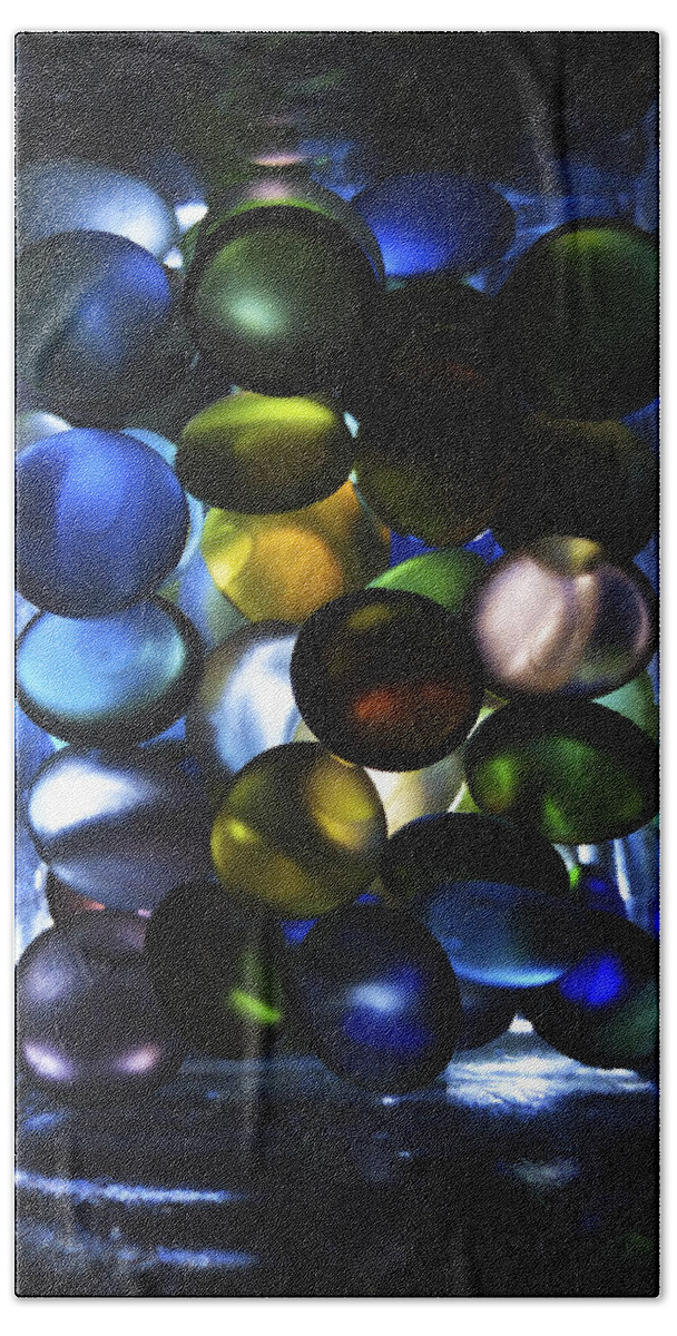  Beach Towel featuring the photograph Colored Stones Of Light by Joseph Hedaya