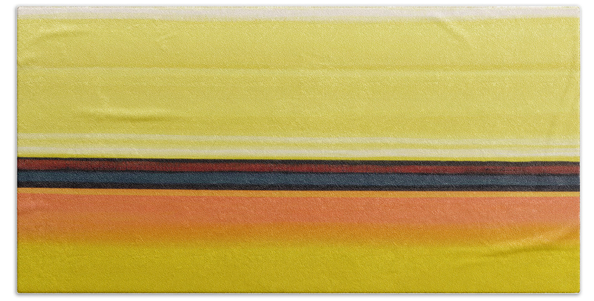 Abstract Beach Towel featuring the painting Colour Energy 13 by Izabella Godlewska de Aranda