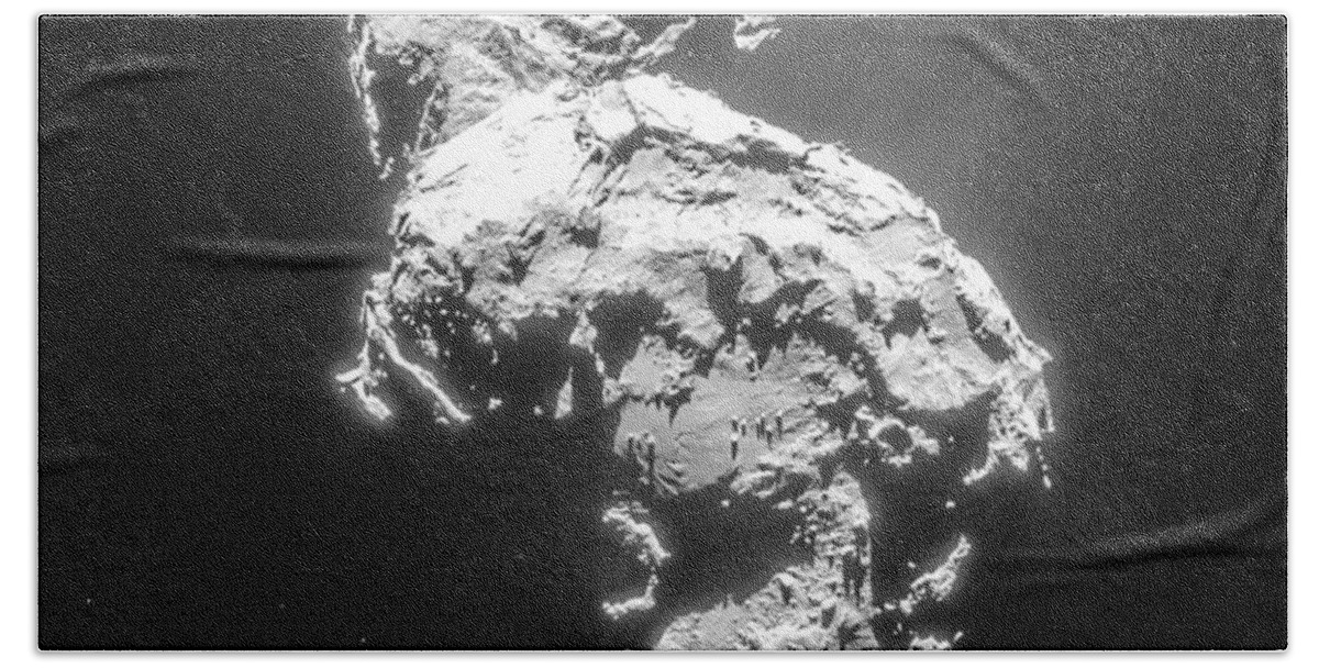 Comet Beach Towel featuring the photograph Comet 67pchuryumov-gerasimenko by Science Source