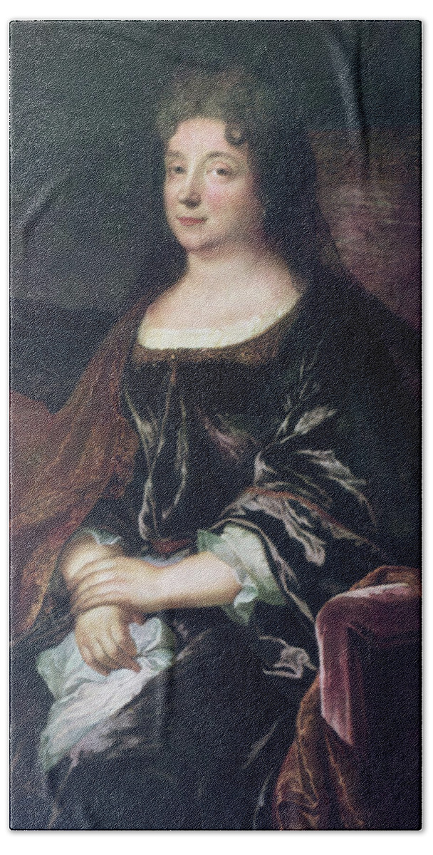 Countess Beach Towel featuring the painting Comtesse De La Fayette (1634-1693) by Granger