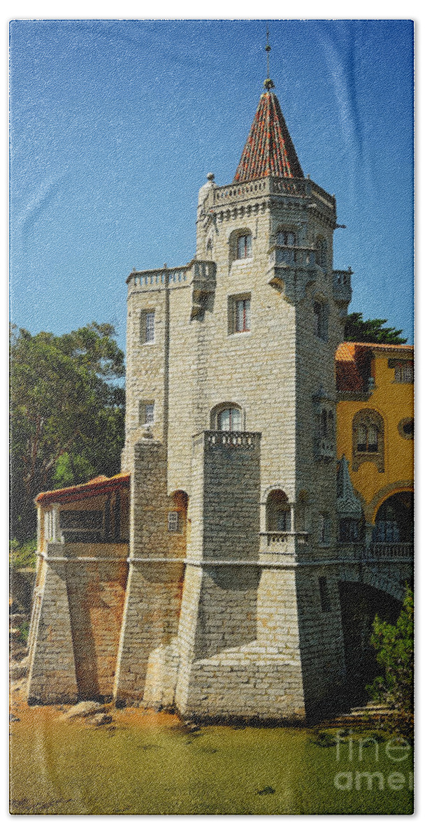 Counts Of Castro Guimares Palace Beach Towel featuring the photograph Conde Gastro Guimaraes Museum by Mary Machare