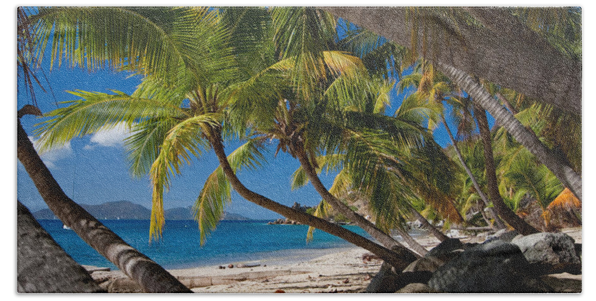 3scape Beach Sheet featuring the photograph Cooper Island by Adam Romanowicz