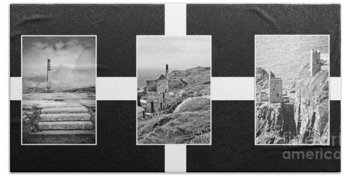 England Beach Towel featuring the photograph Cornish Tin Mining by Linsey Williams