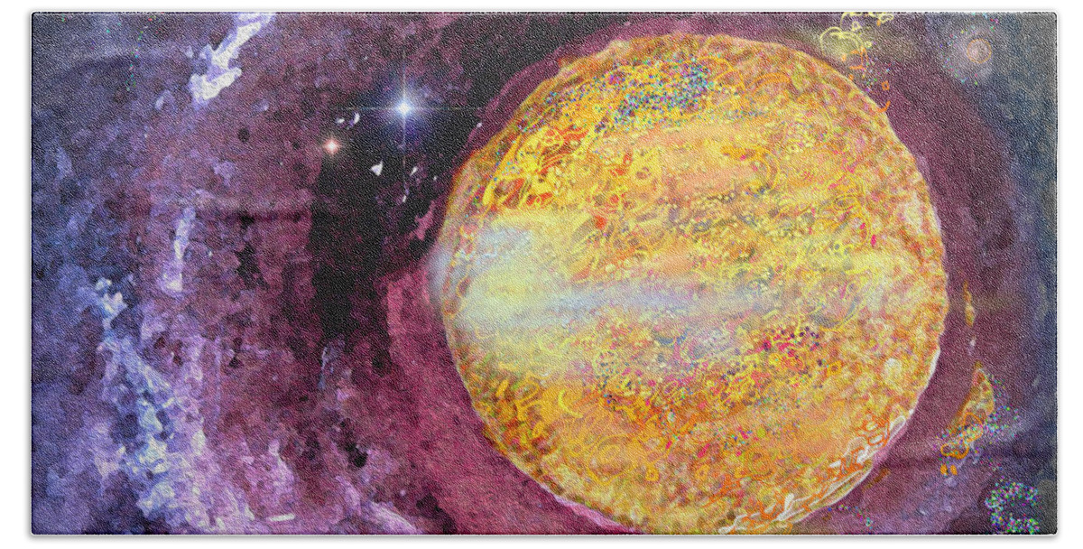 Cosmic Beach Towel featuring the photograph Cosmic by Kathy Bassett