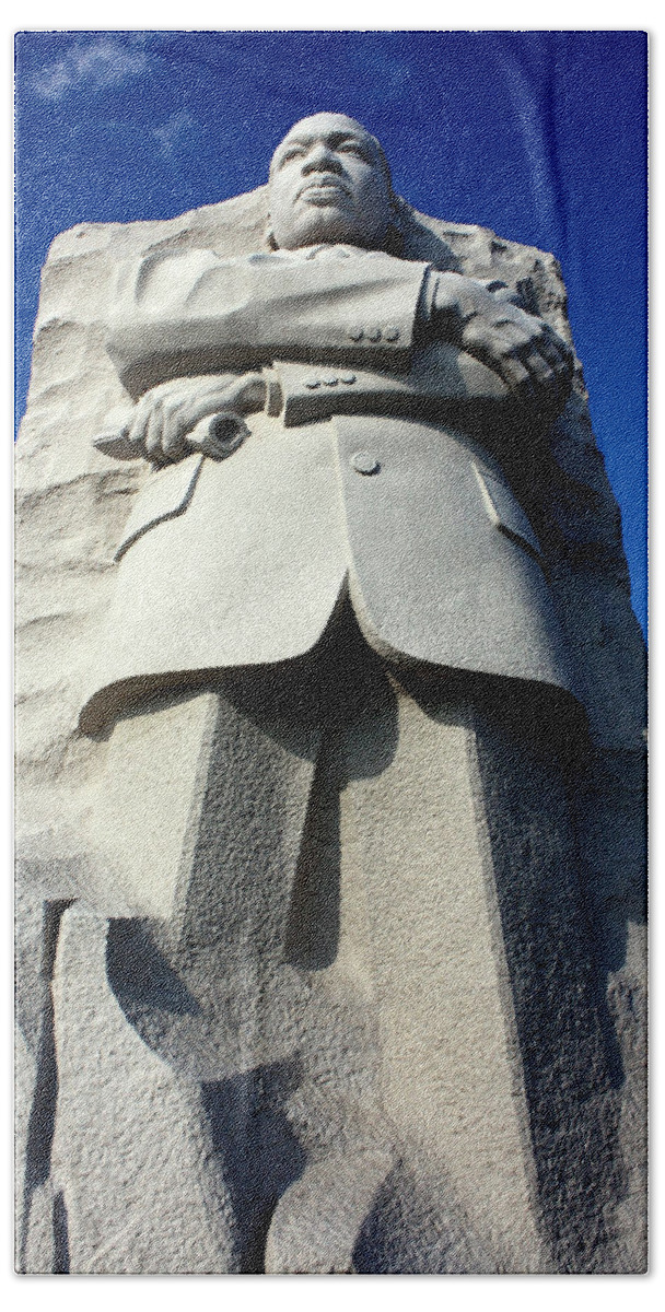 Martin Luther King Beach Towel featuring the photograph Courage by Suzanne Stout