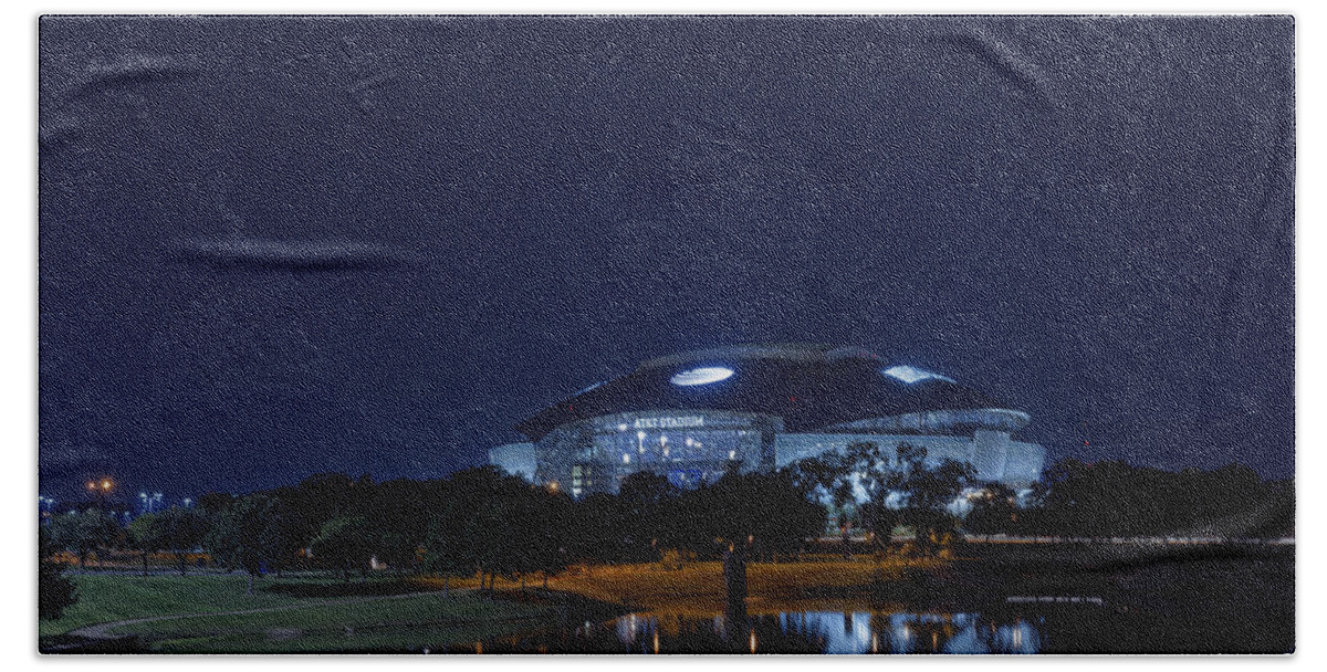 Dallas Cowboys Beach Sheet featuring the photograph Cowboys Stadium Game Night 1 by Jonathan Davison