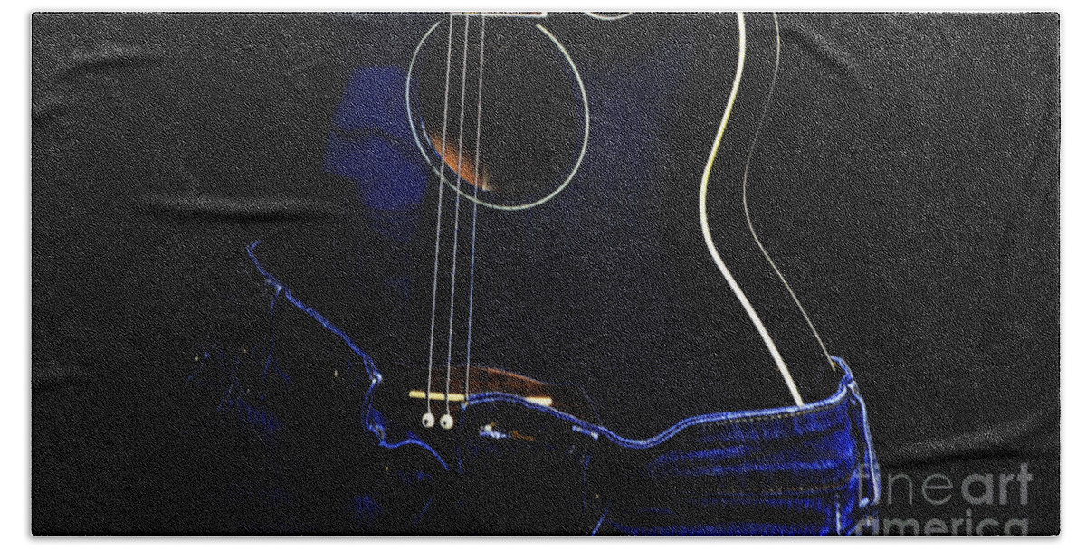 Guitar Beach Towel featuring the photograph Curves by Randi Grace Nilsberg