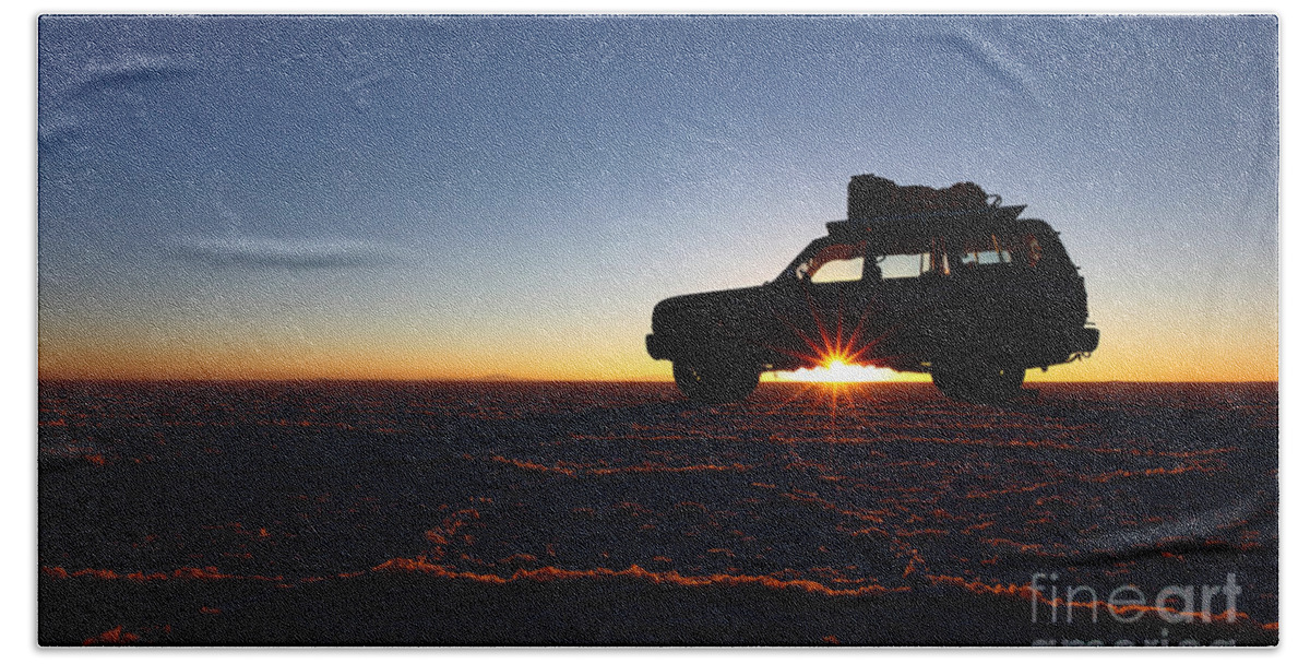 Adventure Travel Beach Towel featuring the photograph Dawn Adventure by James Brunker