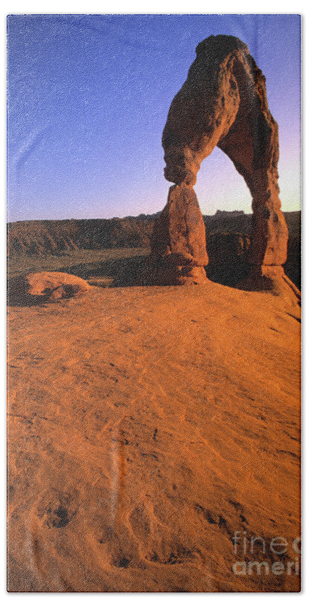 Delicate Arch Beach Towel featuring the photograph Delicate Arch by Bob Christopher
