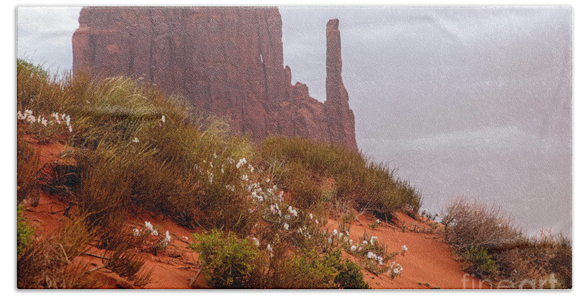 Utah Beach Towel featuring the photograph Desert Flowers by Jim Garrison