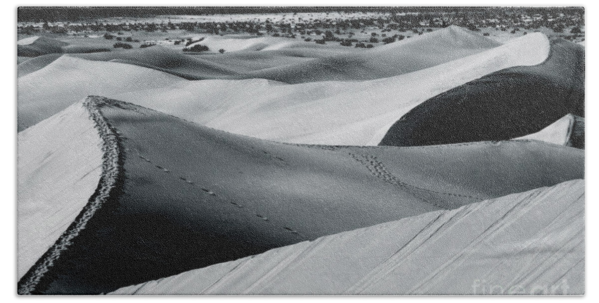 Mesquite Dunes Beach Towel featuring the photograph Desert Night Death Valley By Diana Sainz by Diana Raquel Sainz