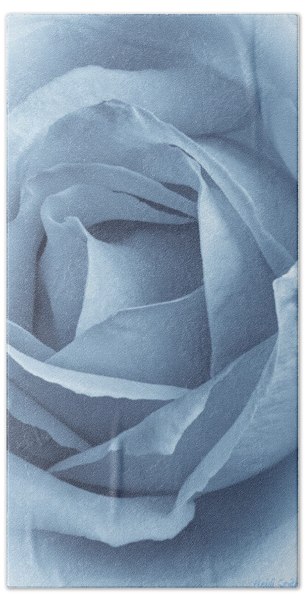 Closeup Beach Towel featuring the photograph Dreamy Blue by Heidi Smith