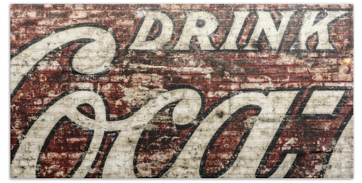 Red Beach Towel featuring the photograph Drink Coca-Cola 2 by Scott Norris