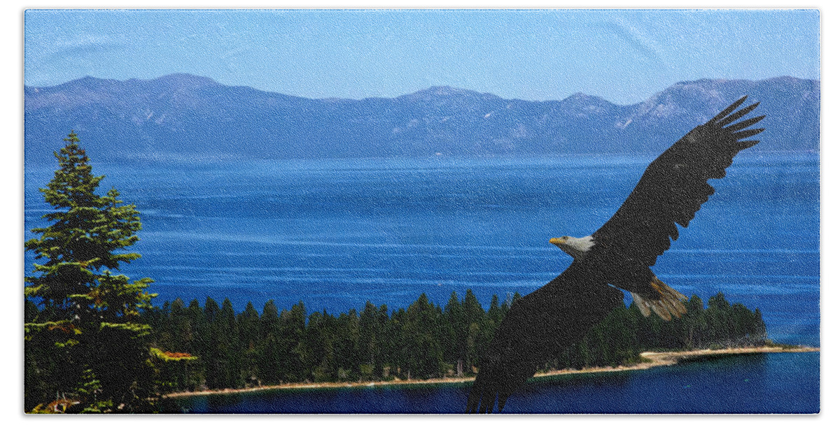 Eagle Lake Tahoe Beach Towel featuring the photograph Eagle Lake Tahoe by Randall Branham