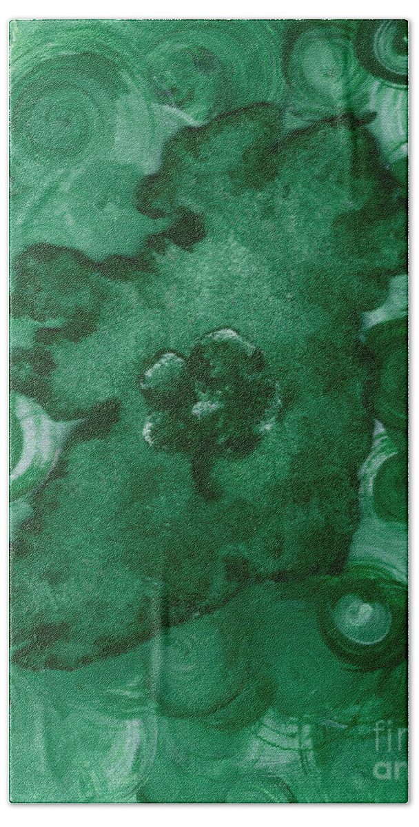 Eire Beach Towel featuring the painting Eire Heart of Ireland by Alys Caviness-Gober