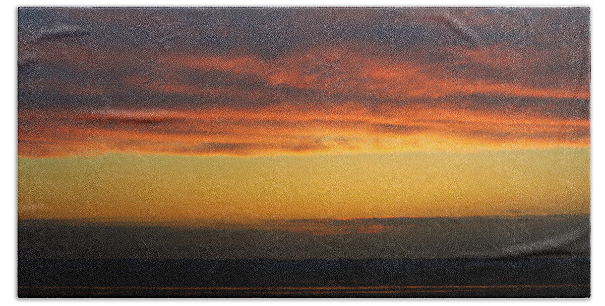 Ocean Beach Towel featuring the photograph End Of A Perfect Day by Jeanette C Landstrom