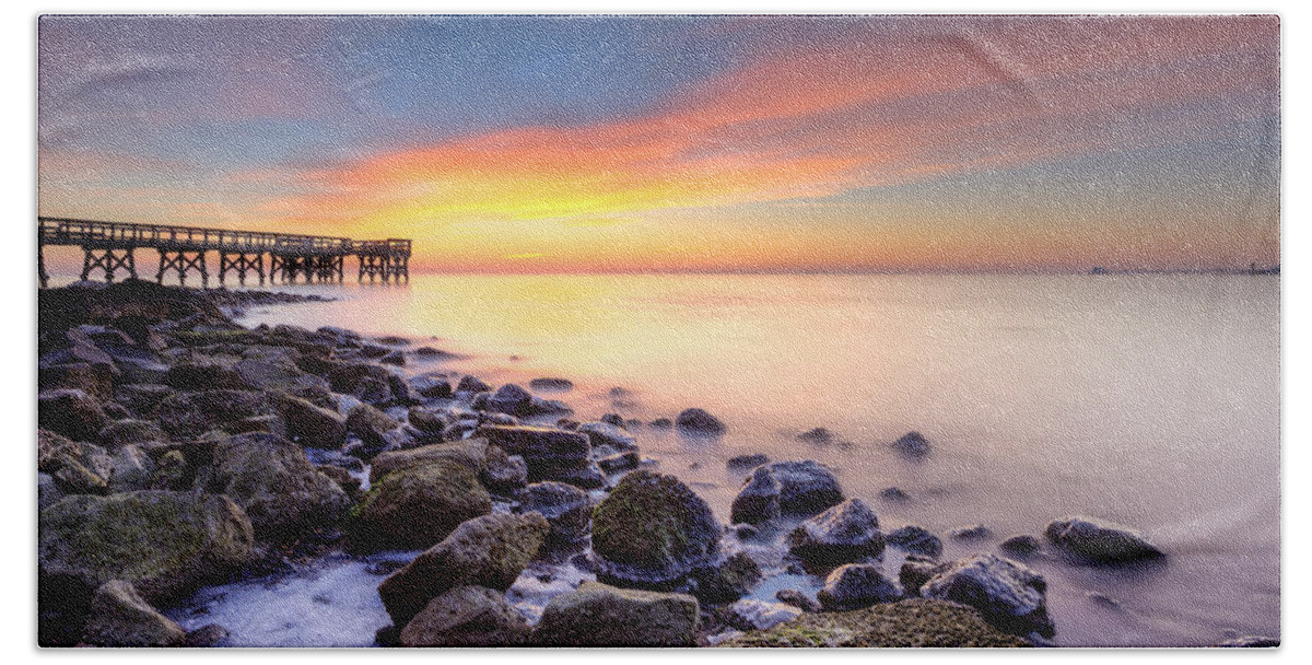 Sunrise Beach Towel featuring the photograph everytime I wake by Edward Kreis