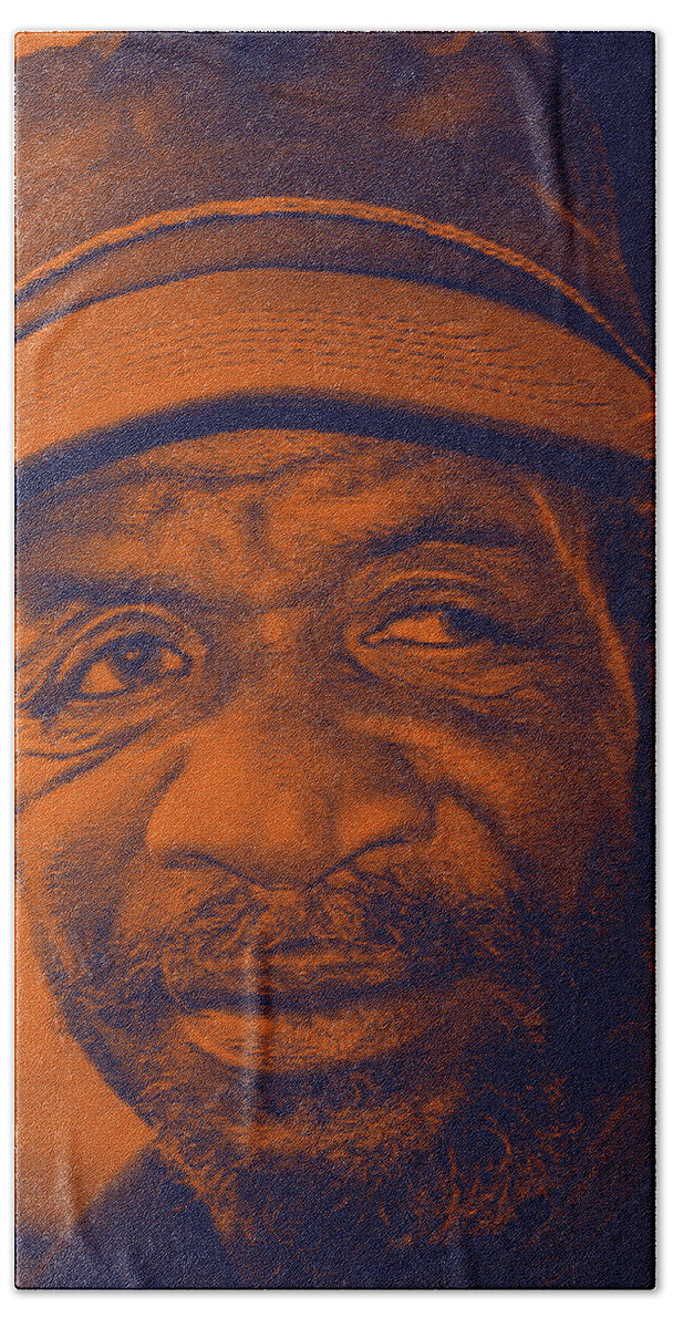 Black Man Beach Towel featuring the photograph Eye Talk by Rob Hemphill