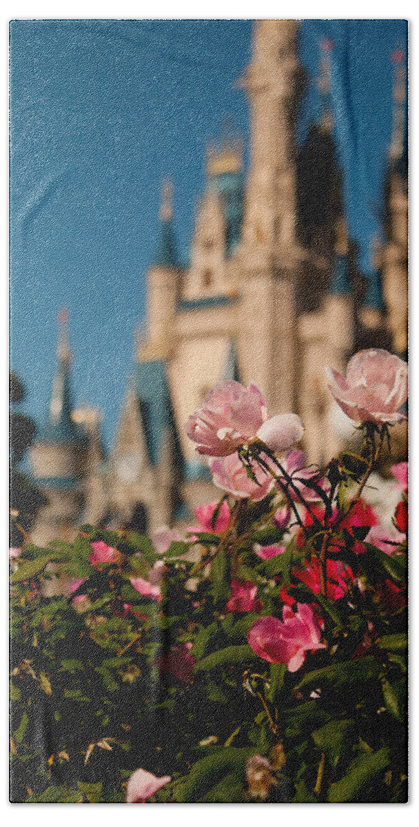 Disney Beach Sheet featuring the photograph Fairytale Garden by Kristia Adams